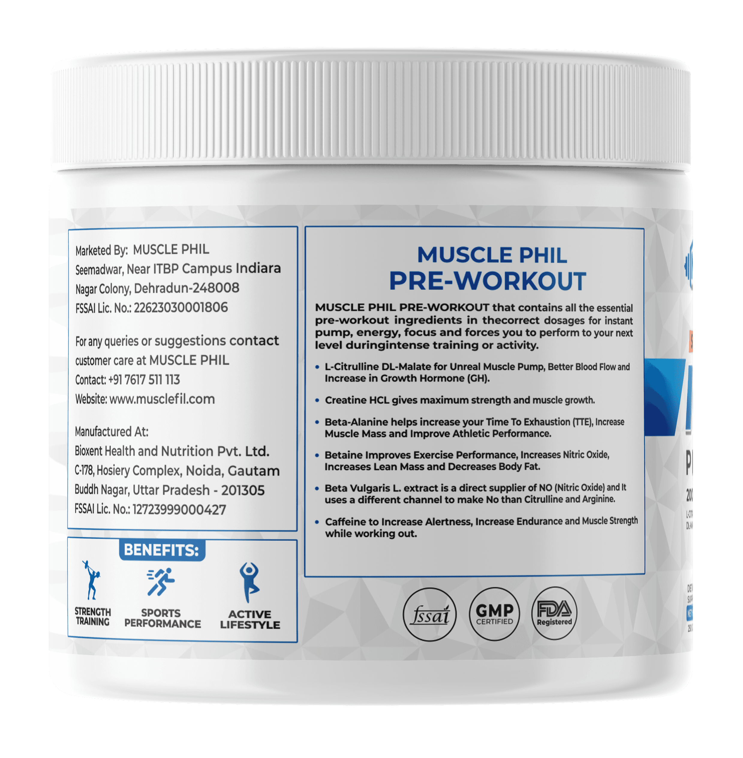 Iconic Pre-Workout Black Currant - Label