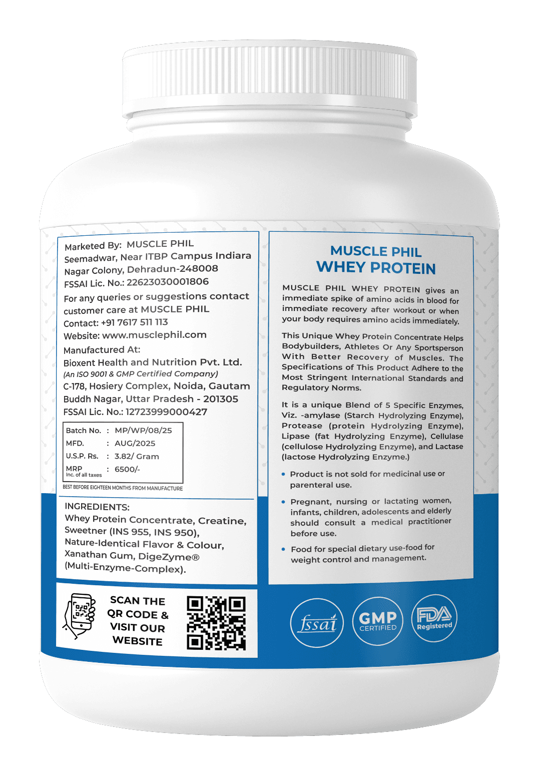 Whey Phil Concentrate - Label